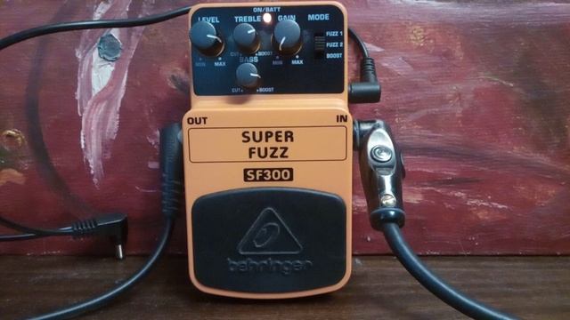 Behringer SF300 Super Fuzz (Boss FZ-2 Hyper Fuzz) - Stoner Doom Fuzz Distortion Guitar Pedal Demo