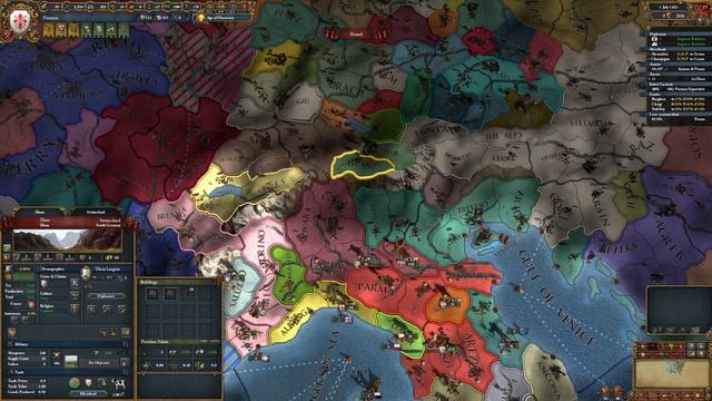 Europe Universalis IV 1.37. Флоренция. Часть 2. 1450-1460. Война с Миланом.