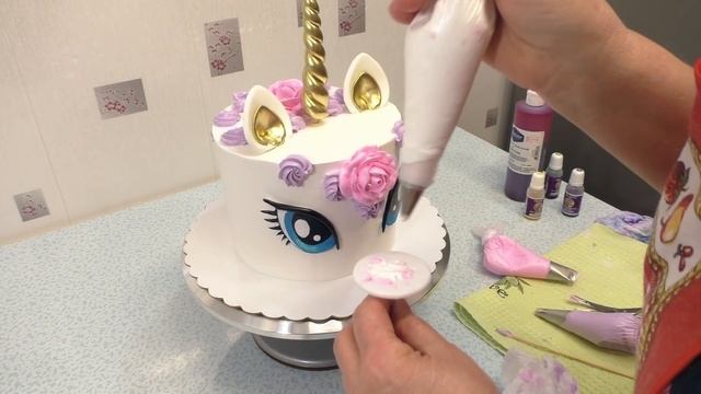 Торт Единорожка(крем БЗК). /Unicorn Cake(protein Custard).