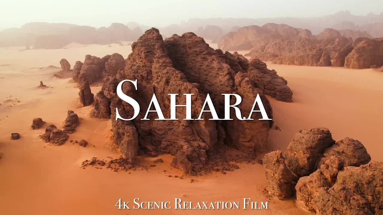 The Sahara 4K - Scenic Relaxation Film With Calming Music смотреть онлайн