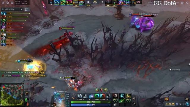 PSG.LGD VS Sparking Arrow Gaming Game 1 Highlights China OGA Dota Pit Pro Players Gameplay GG DotA смотреть онлайн