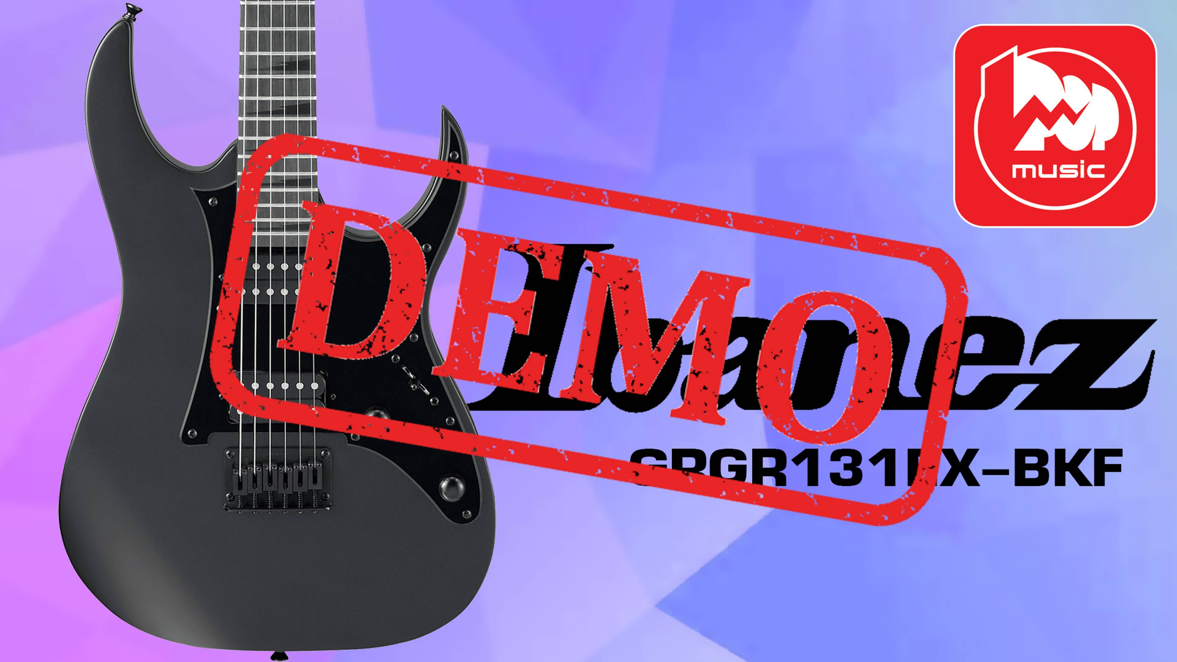 Электрогитара IBANEZ GRGR131EX-BKF - демонстрация звучания смотреть онлайн