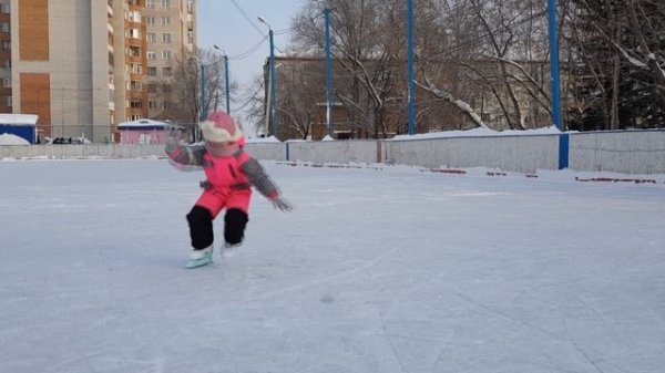 Lera and winter holidays with Mom and younger brother