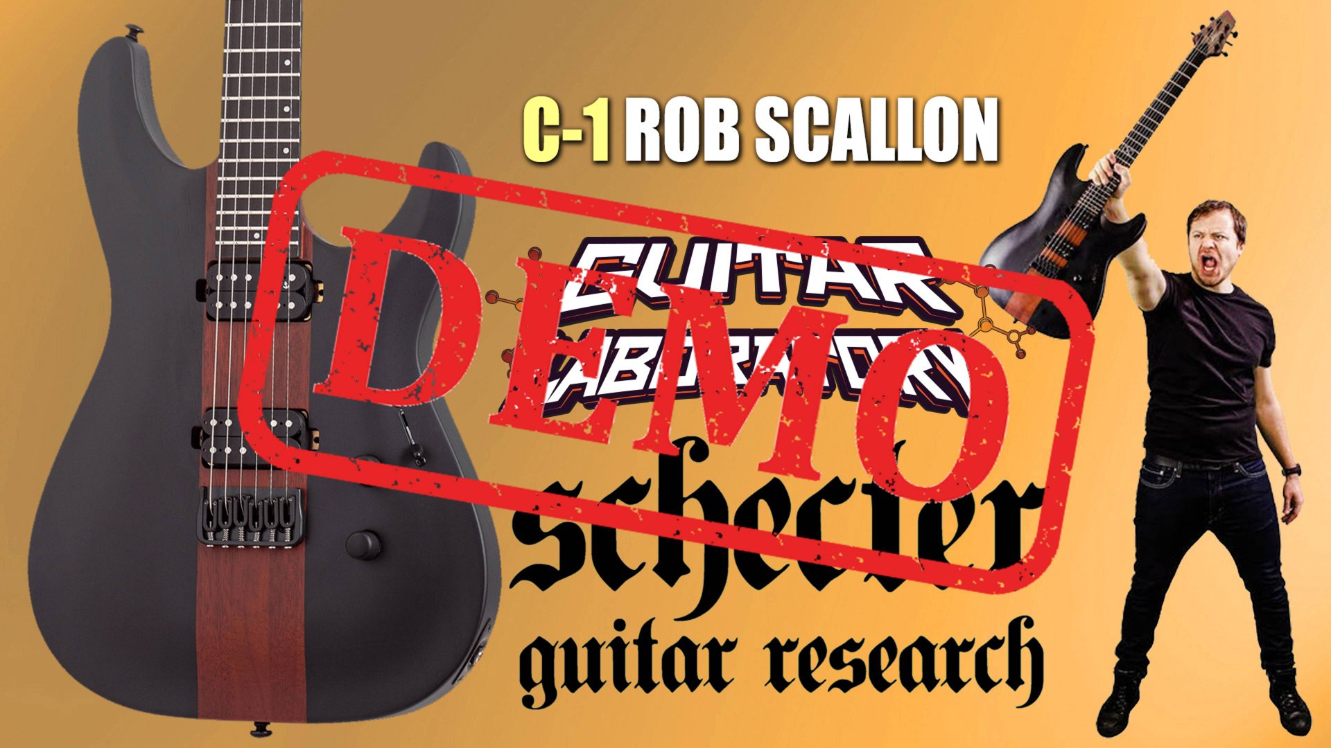 Электрогитара SCHECTER C-1 ROB SCALLON CTST - демонстрация звучания смотреть онлайн