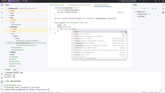 Gradle Plugins 7: Extensions