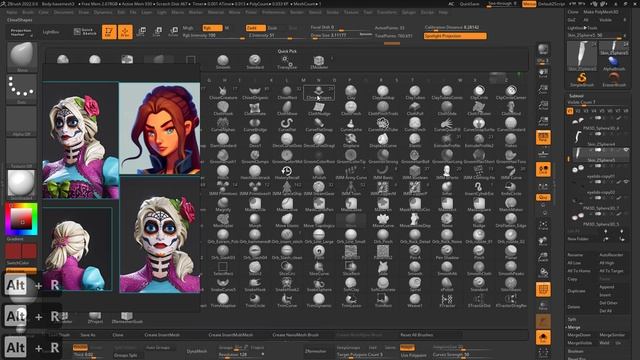 Курс по созданию стилизованного персонажа (ZBrush+Substance+Marmoset) - Урок 21 (прическа)