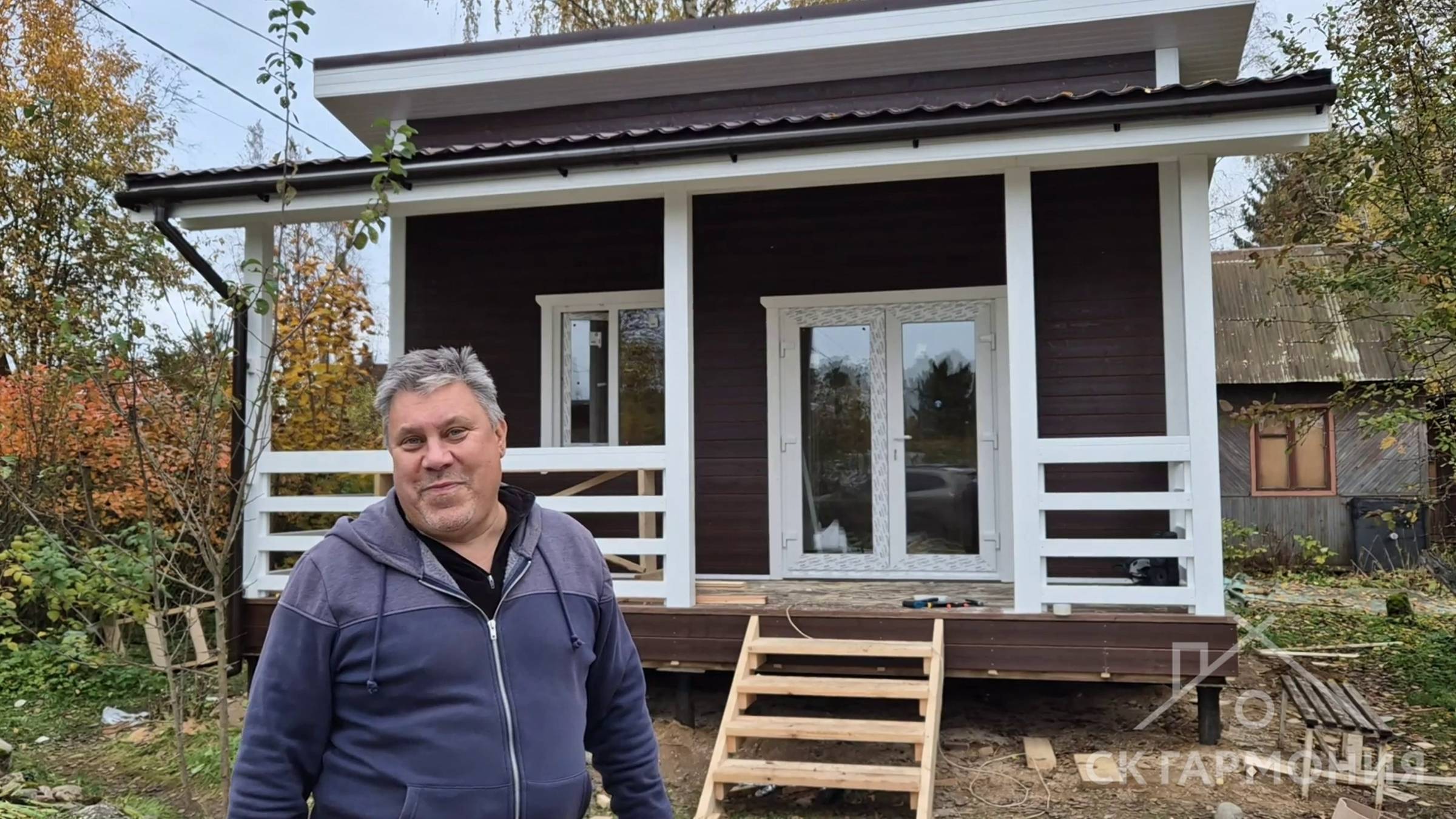 Видеоотзыв о строительстве каркасного дома 6х6 по проекту "Касимово"! смотреть онлайн