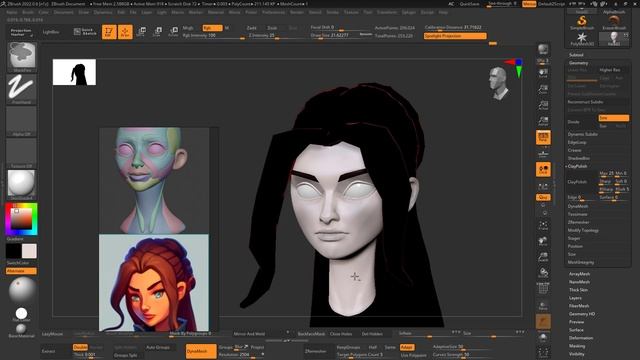 Курс по созданию стилизованного персонажа (ZBrush+Substance+Marmoset) - Урок 15 (поверхность)