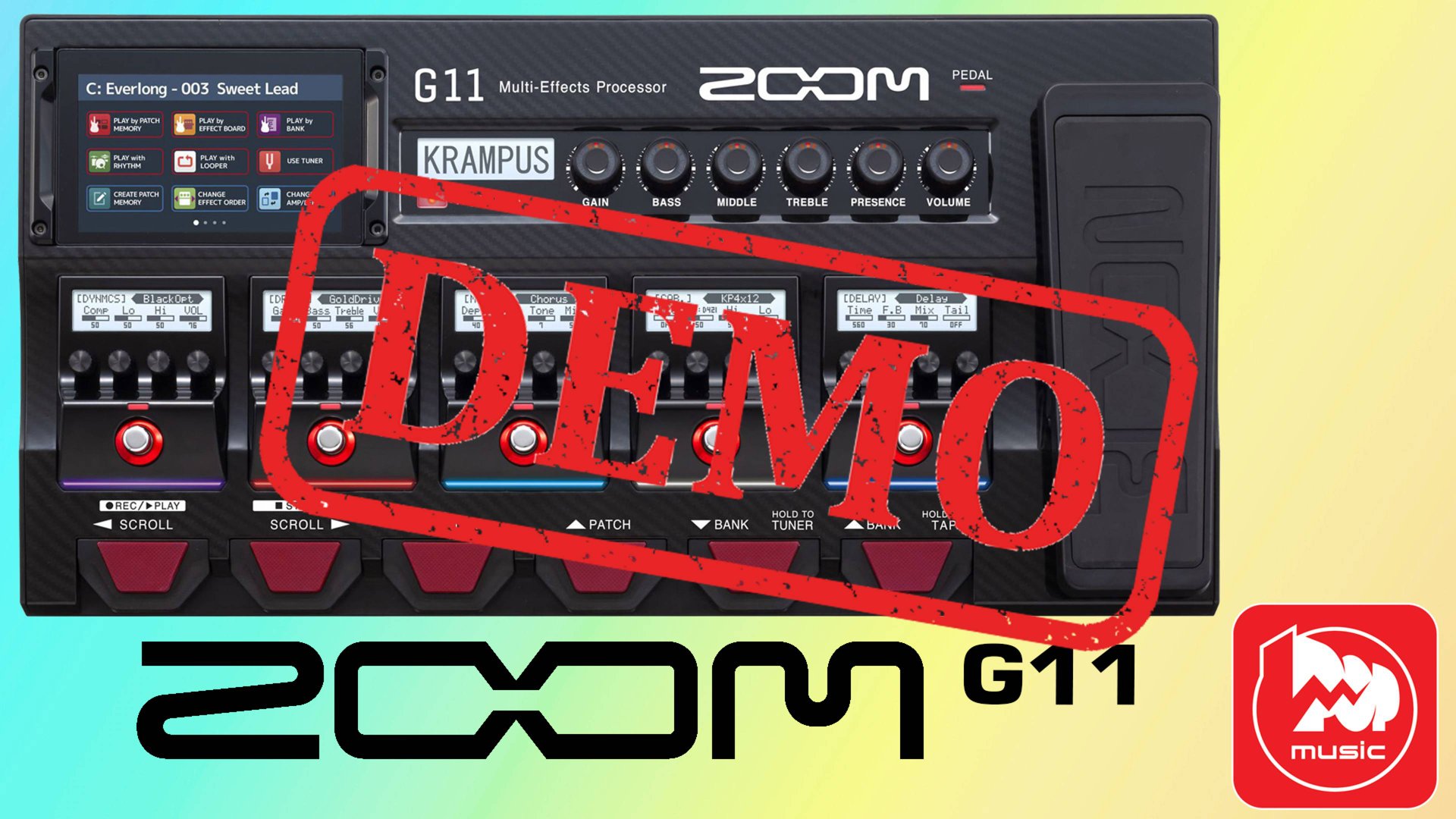 Гитарный процессор Zoom G11 - демонстрация звучания смотреть онлайн