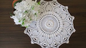 САЛФЕТКА КРЮЧКОМ "БЕЛОСНЕЖКА". ЧАСТЬ 1