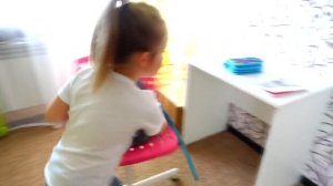 Lera pretends to be a parent for mom