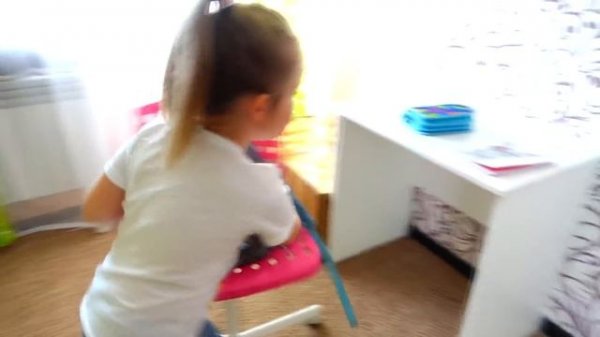 Lera pretends to be a parent for mom