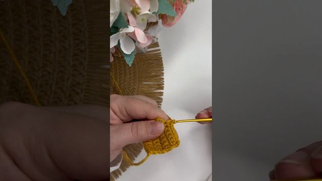 Вяжем столбики без накида поворотными рядами крючком смотреть онлайн