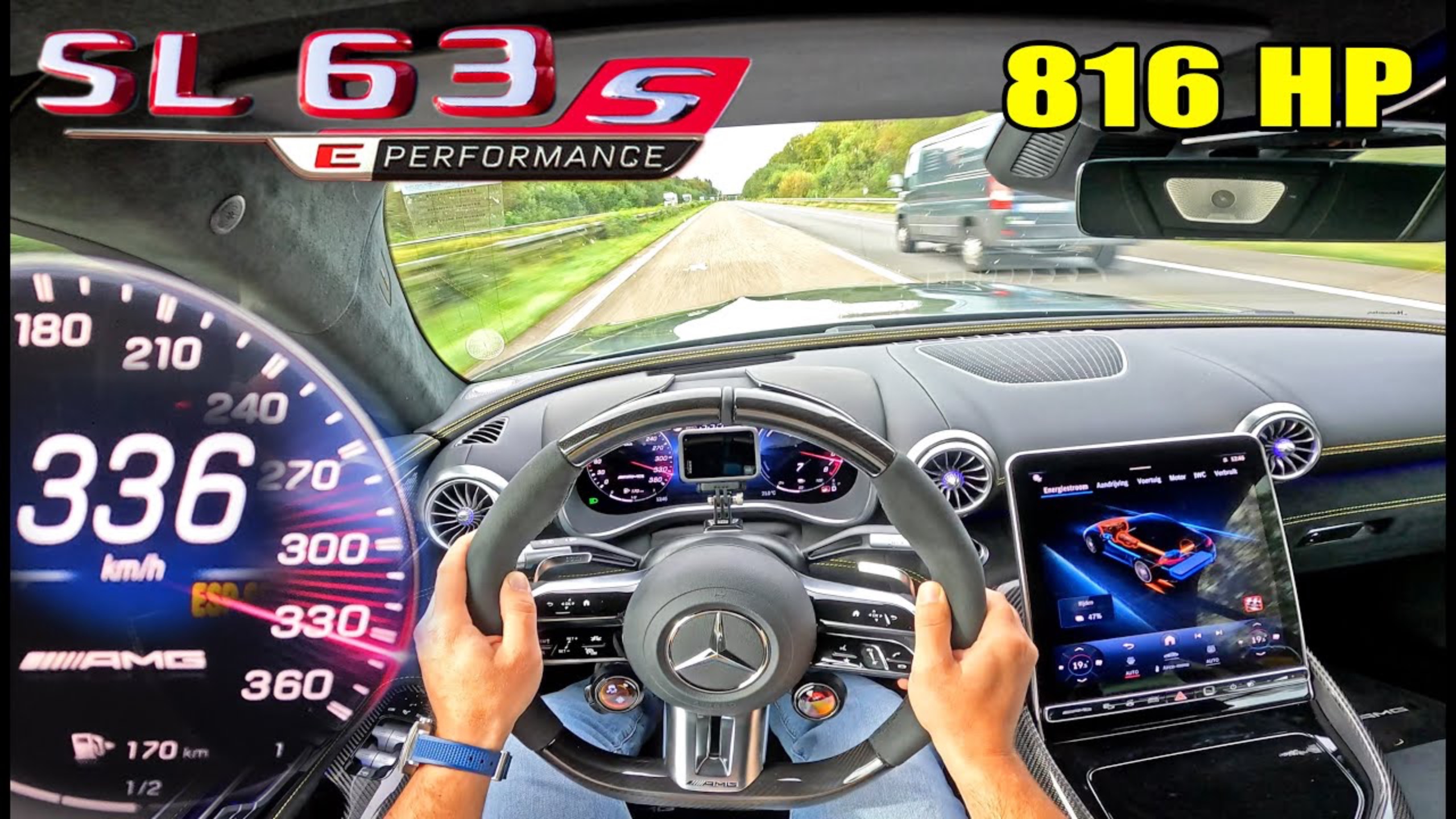 2025 Mercedes-AMG SL63 SE НЕВЕРОЯТНО БЫСТРЫЙ! 816ЛС на АВТОБАНЕ AutoTopNL