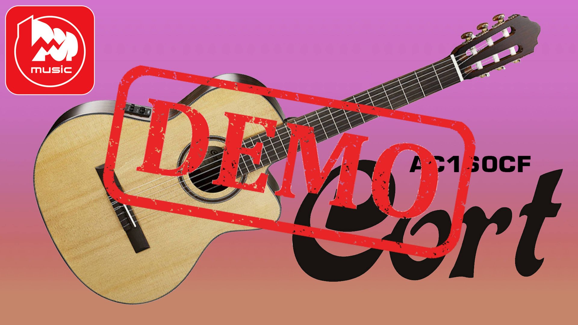 Электроакустика CORT AC160CF-NAT - демонстрация звучания смотреть онлайн