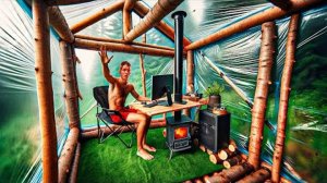 НЕВЕРОЯТНЫЙ ДОМИК В ЛЕСУ БУДЕМ ДЕЛАТЬ ИЗ ПИЩЕВОЙ ПЛЕНКИ