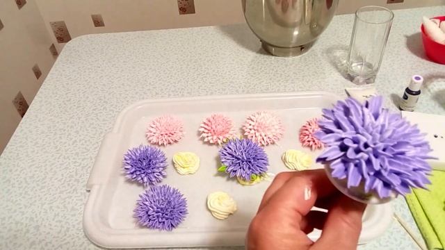 Торт Корзинка с Астрами(крем БЗК). /Cake Basket With Asters(protein Custard).