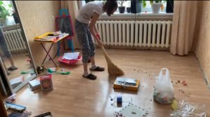 УБОРКА И РАСХЛАМЛЕНИЕ ПОСЛЕ РЕМОНТА КОМНАТЫ/МОТИВАЦИЯ НА УБОРКУ/УСТАНОВИЛИ МЕЖКОМНАТНЫЕ ДВЕРИ/