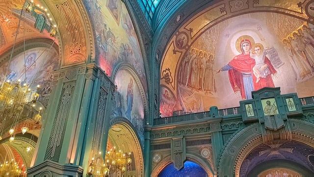 Собор во имя Воскресения Христова - Главный храм ВС России, 23.02.24г. | The main military Temple смотреть онлайн
