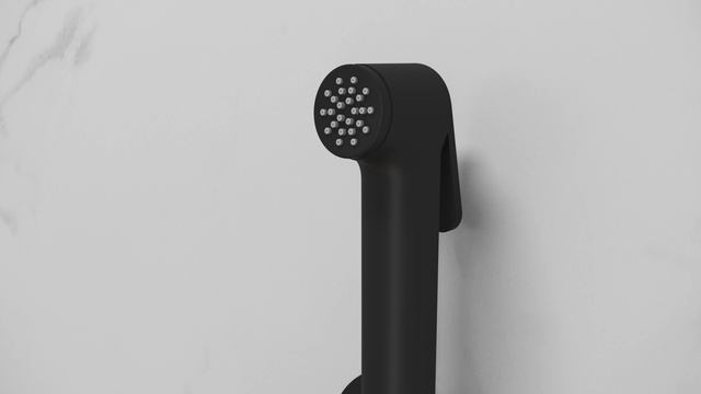 Смеситель с гигиеническим душем LARA встраиваемый черный (Арт. 68160) смотреть онлайн