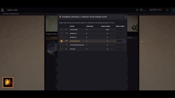 Star Atlas Sage Labs | Как добавить и вывести корабли