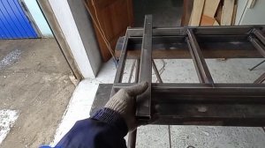 Лестница - стремянка 3-1 , из профильной трубы.