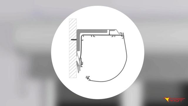 Рулонная штора Абсолют S, M в кассете с цепочным или пружинным механизмом