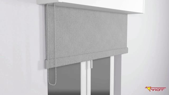 Рулонная штора Абсолют L в кассете с цепочным механизмом