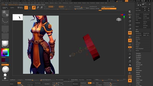 Курс по созданию стилизованного персонажа (ZBrush+Substance+Marmoset) - Урок 44 (добавляем элементы)