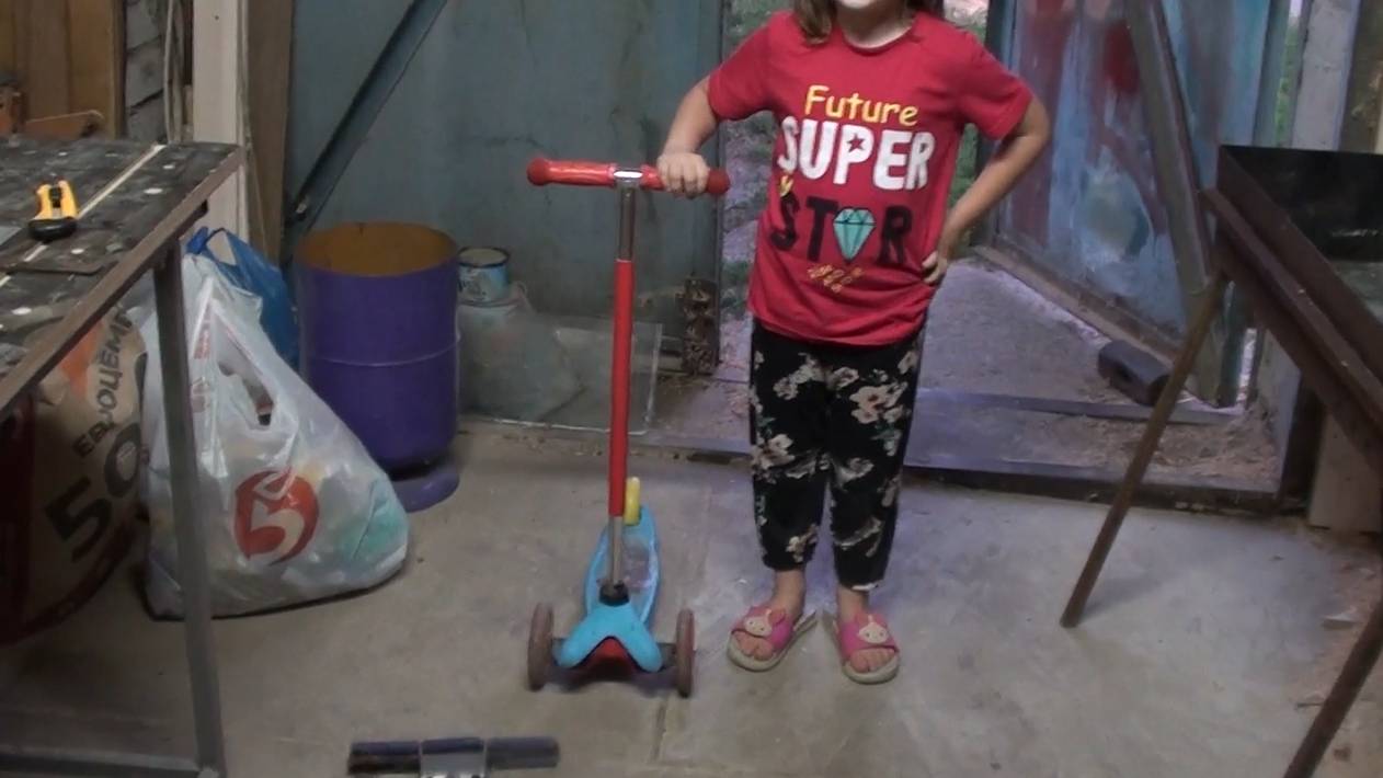 Увеличение высоты руля самоката своими руками смотреть онлайн