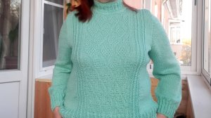 Женский джемпер спицами (часть 4, готовая работа)
