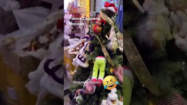 Москва. 🎄На «Садоводе» заметили необычную новогоднюю ёлку. Тренд этого года😂 смотреть онлайн