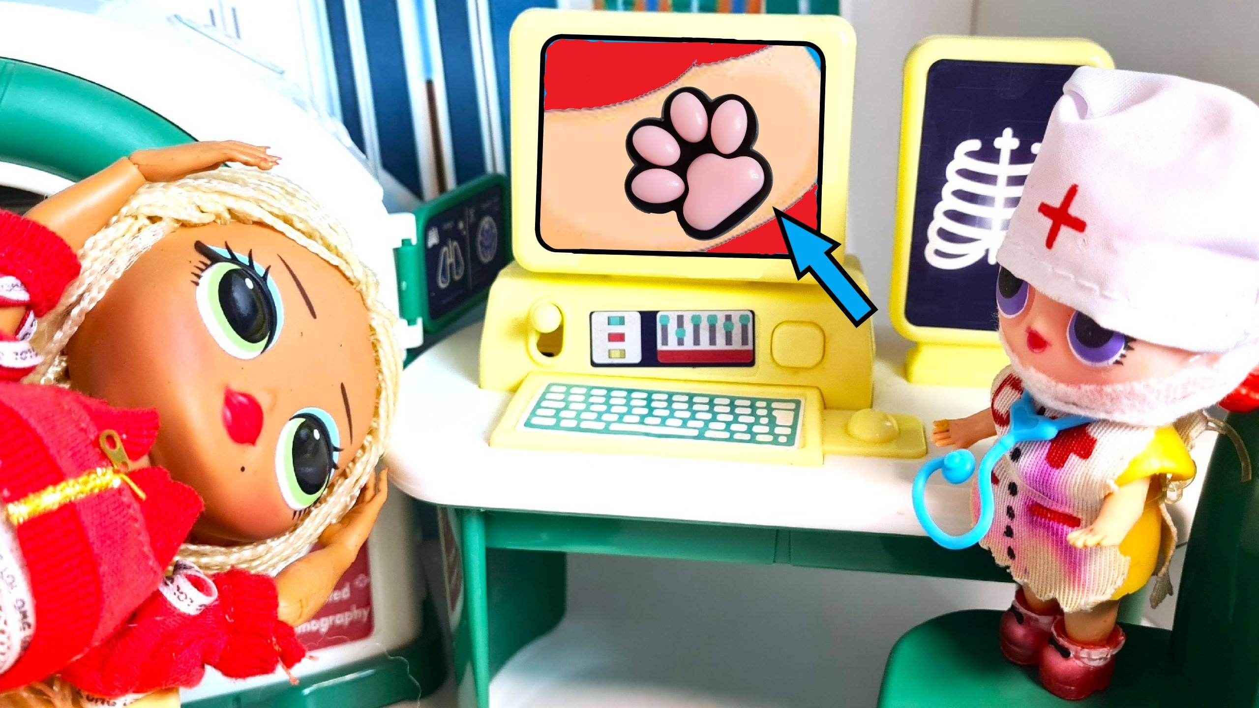 ТАБА ЛАПКУ🐾 СЪЕЛА и в БОЛЬНИЦУ ЗАГРЕМЕЛА💊 куклы ЛОЛ сюрприз веселая ШКОЛА мультик ДАРИНЕЛКА смотреть онлайн