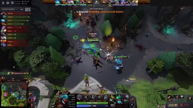 Miracle 32 kills | Weaver Safelane with GH support смотреть онлайн