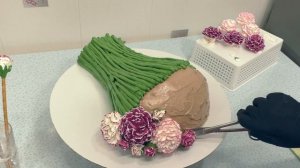 Торт букет с гвоздиками(крем БЗК).