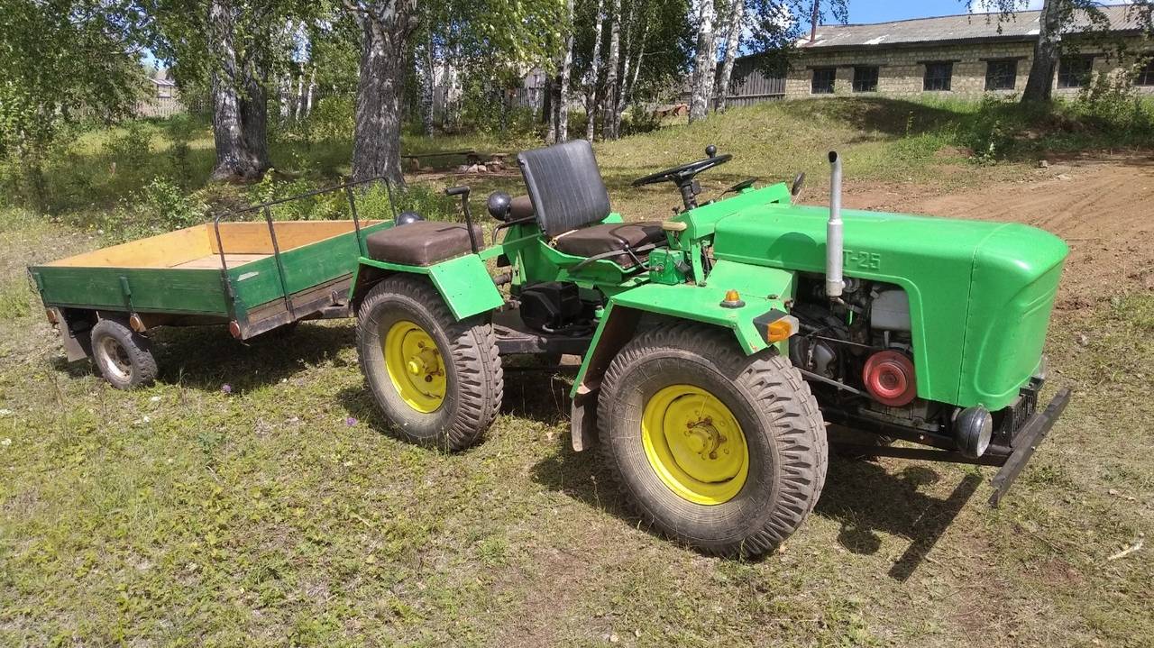 Трактор с двигателем УД 2. Двигатель доработан и теперь работает как часики и не жрёт бензин. смотреть онлайн