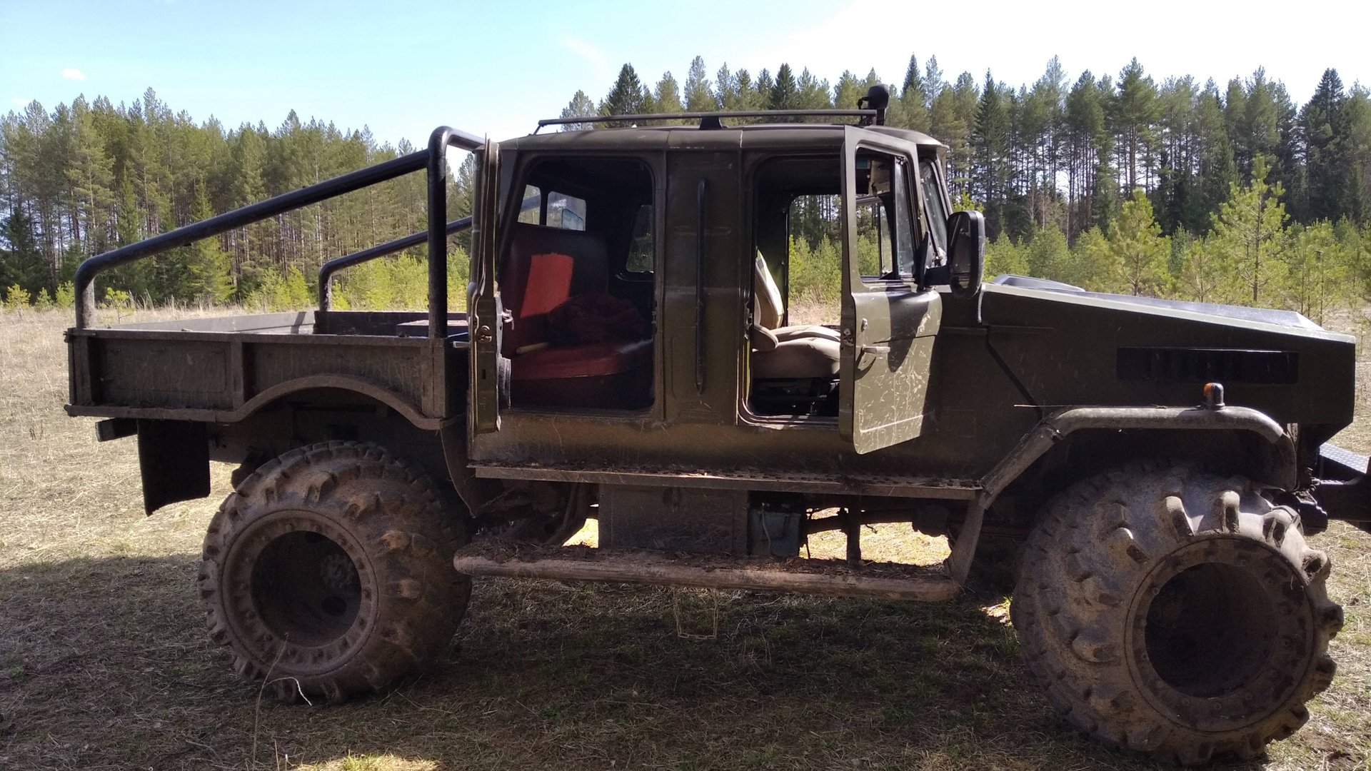 2 часть обзора. ВЕЗДЕХОД из Газ 66 на арочных колесах смотреть онлайн