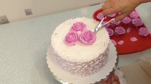 Торт с Розами(крем БЗК). /Cake with Roses(protein custard).