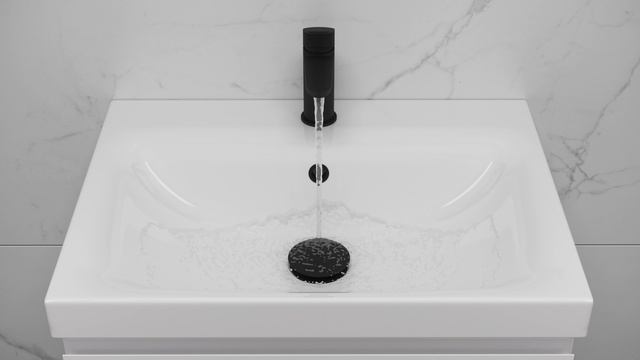 Смеситель для раковины средний LARA черный (Арт. 68152) смотреть онлайн