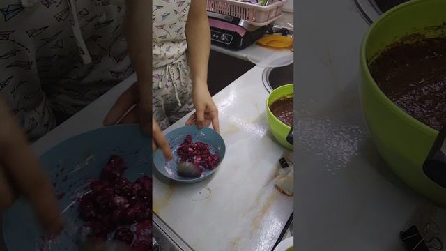 ПП Брауни из кабачка с вишней🥮 🍒😋