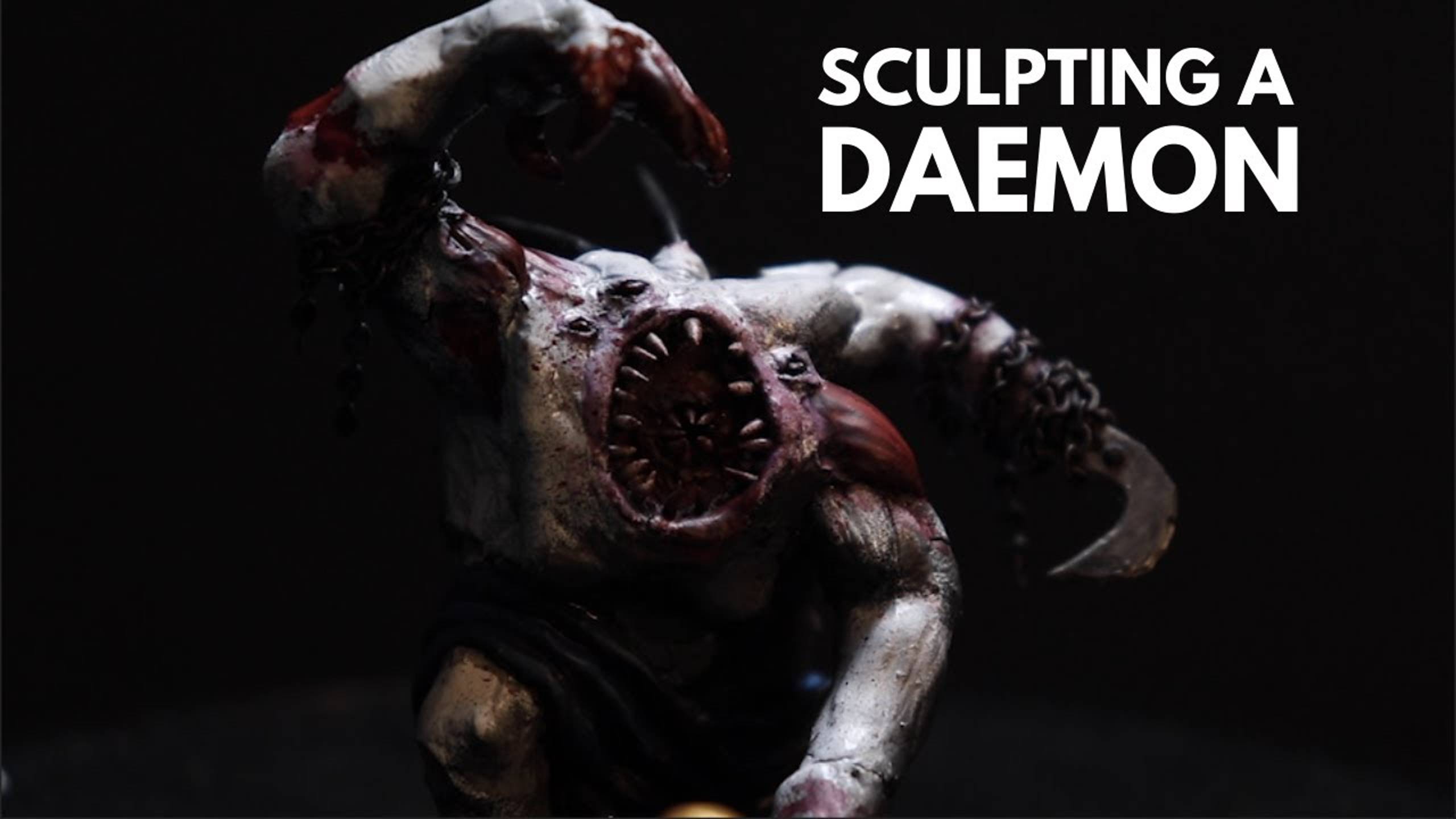 MONSTER BASH! Sculpting a DAEMON PRINCE from SCRATCH смотреть онлайн