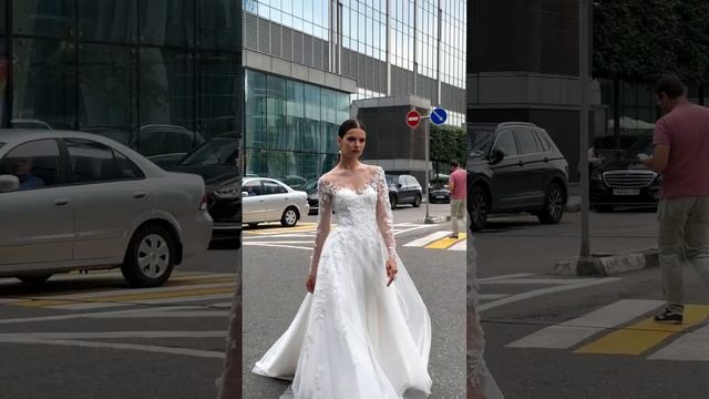 Свадебное платье Лактео коллекция «Metropolitan chic» 2025, Gabbiano