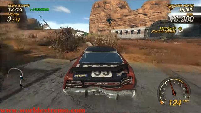Carrera Carnage - Desert Scrap Yard | Carnage mode 5_3 | Ultimate Carnage | FlatOut 4 смотреть онлайн