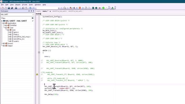 Урок по STM32 N23 HAL UART