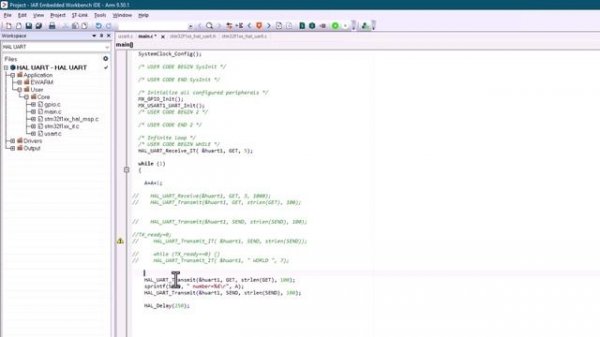 Урок по STM32 N23 HAL UART