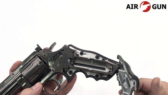 Пневматический револьвер ASG Dan Wesson 715-4 Steel Grey 4,5 мм