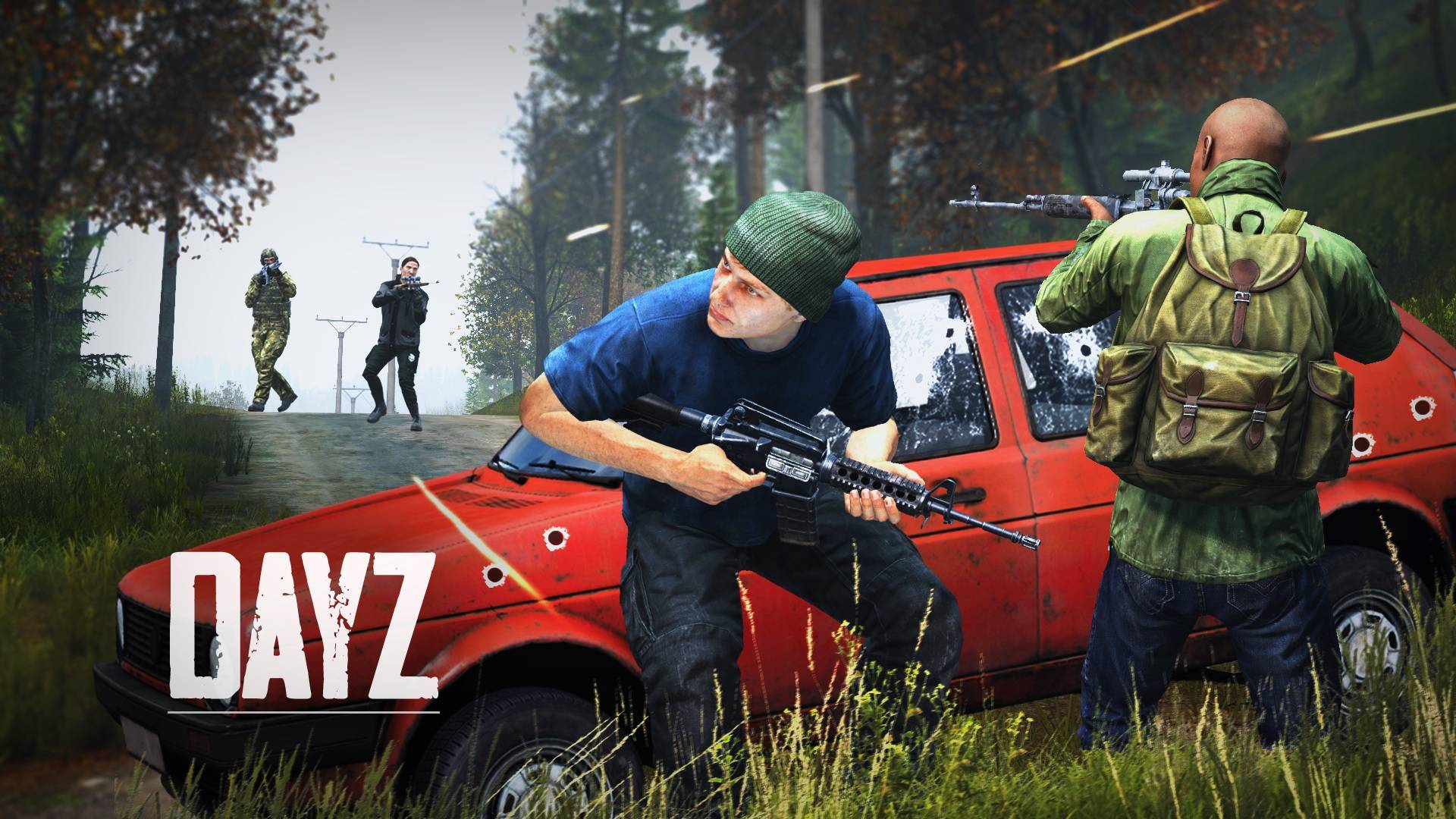Стычка на дороге и наказание рейдеров в DayZ смотреть онлайн