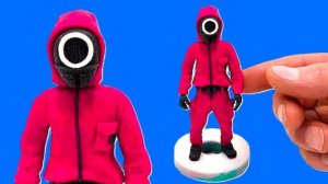 ИГРА в КАЛЬМАРА Фигурка из Пластилина