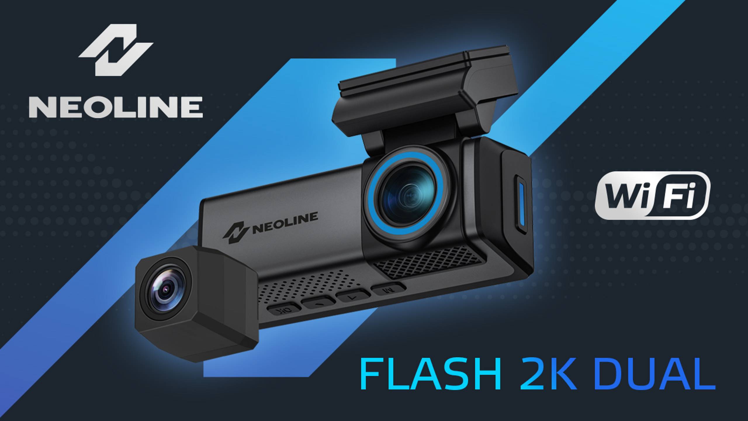 Обзор NEOLINE FLASH 2K Dual Wi-Fi – видеорегистратор с 2K съемкой и дополнительной камерой