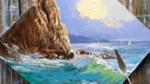 Морской пейзаж маслом